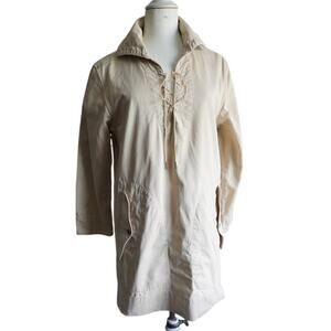 Ralph Lauren Beige Cotton Tunic Dress Top Size 6 469